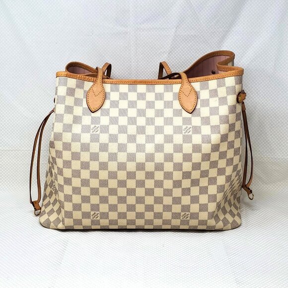 Louis Vuitton Neverfull GM Tote Bag In Damier Azur Canvas w/ Entrupy COA - Picture 1 of 16